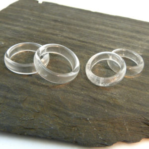 Edelstein Ring Bergkristall