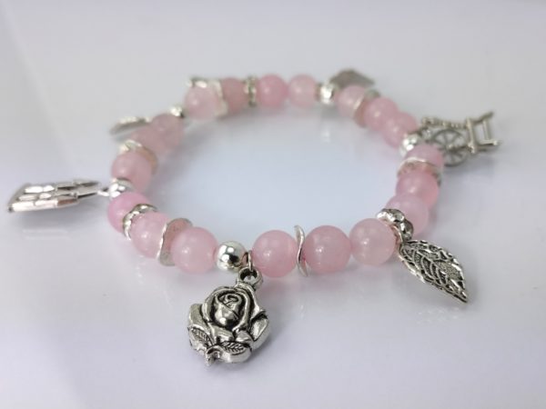 Rosenquarz Märchenarmband Dornröschen