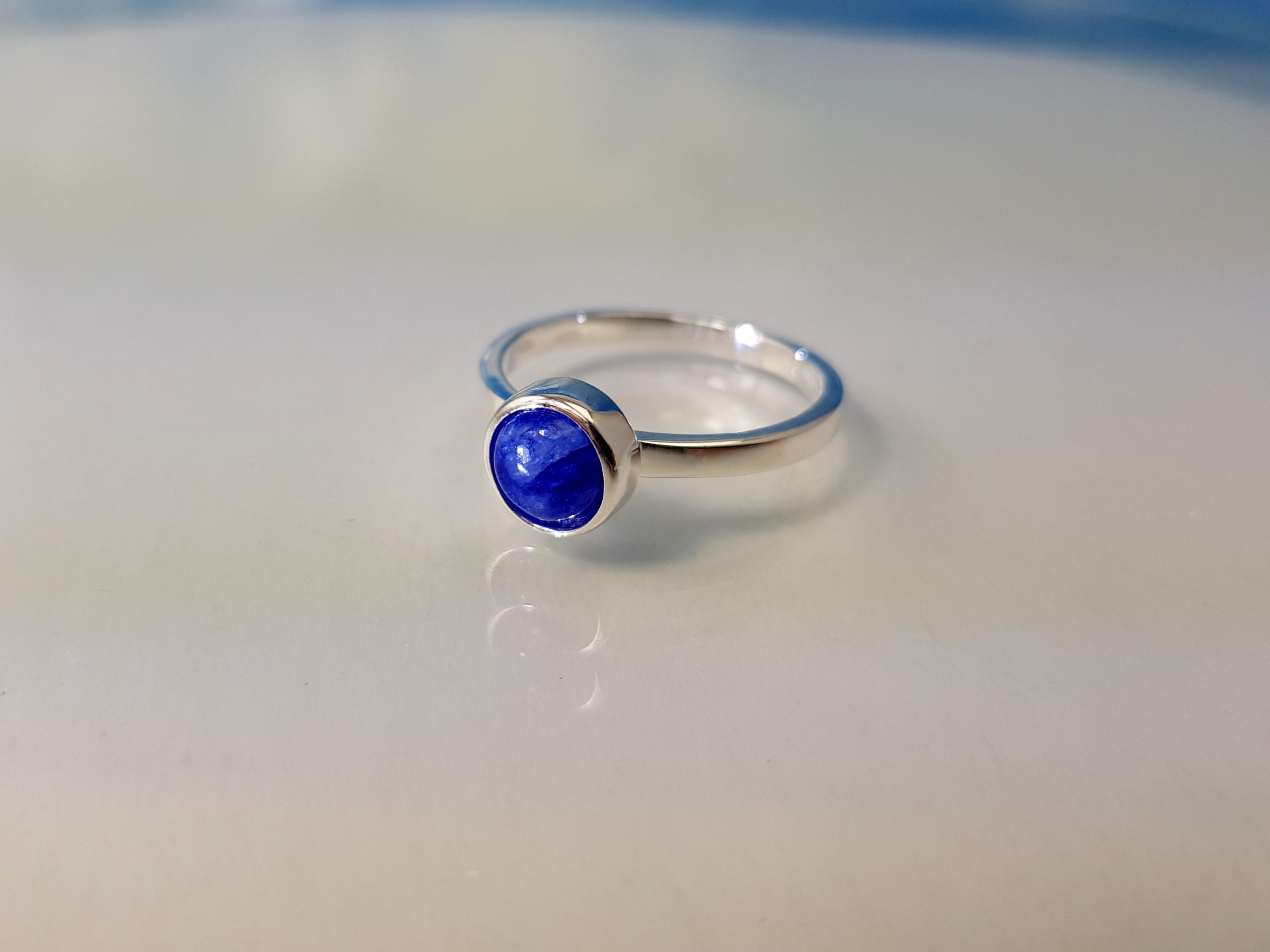 Ring Silber Kyanit Stapelring