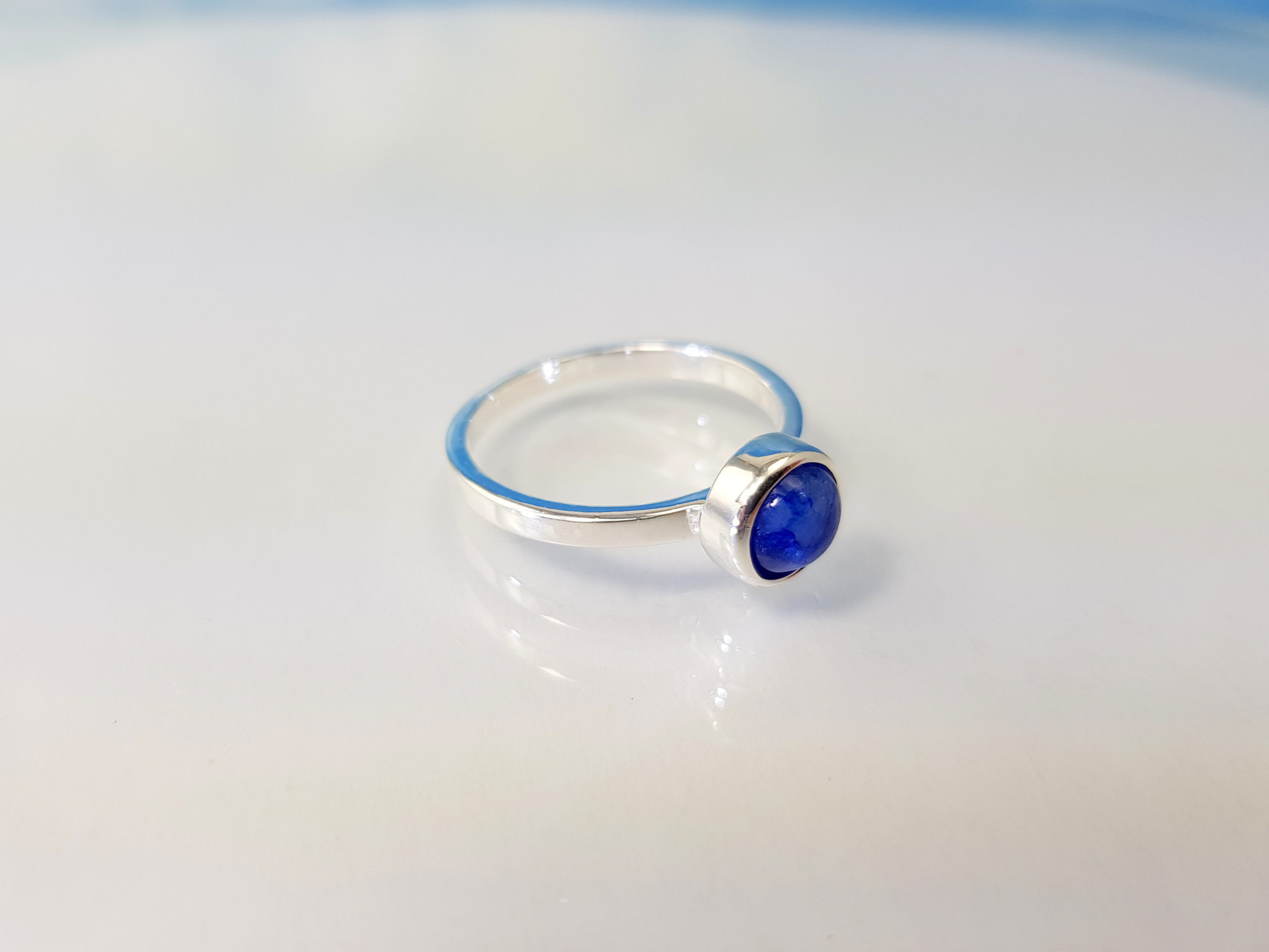 Ring Silber Kyanit Stapelring