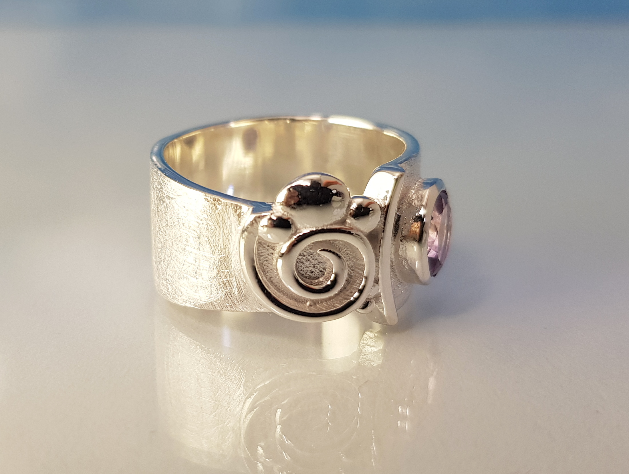 Ring Amethyst Silber