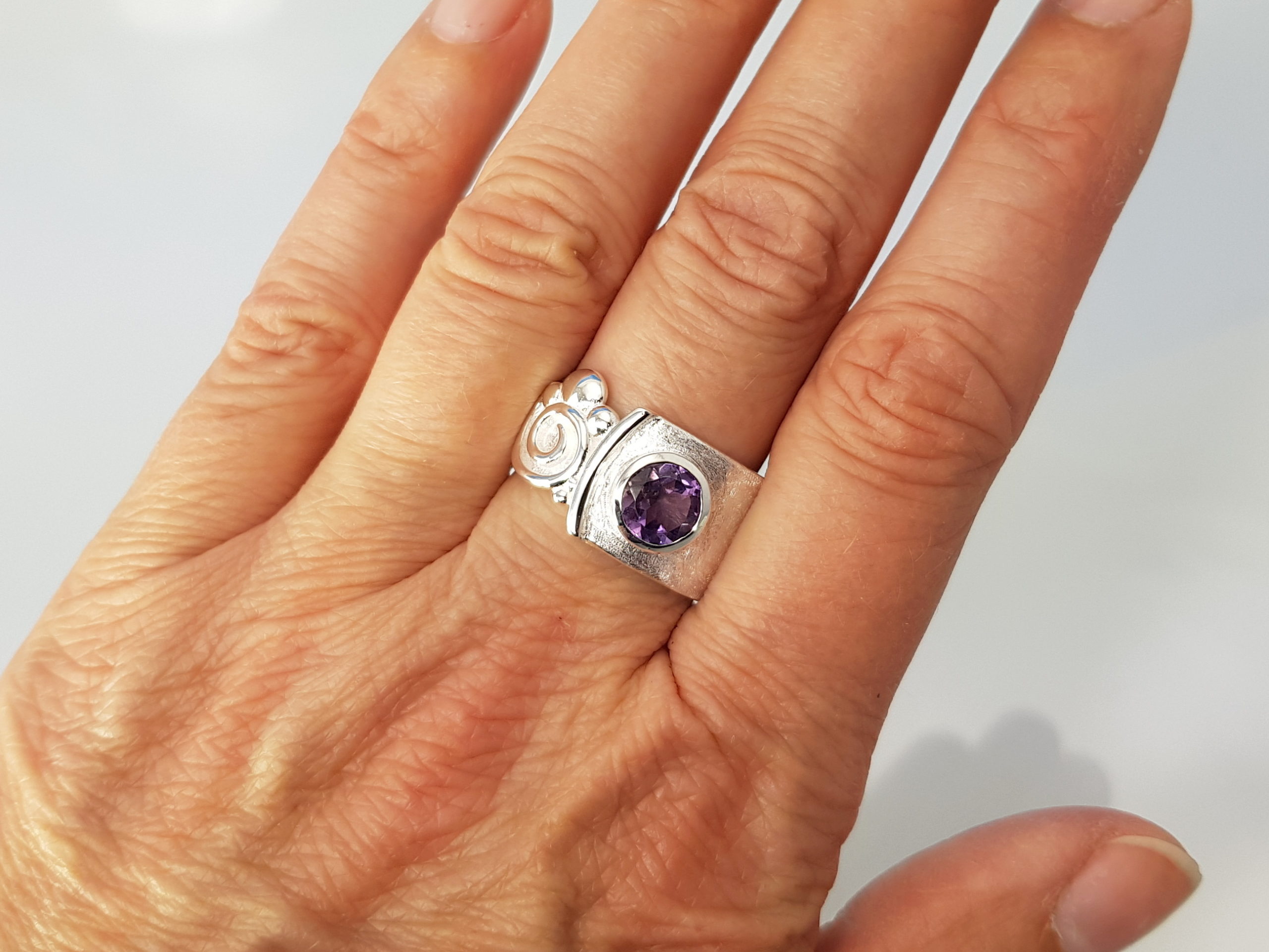 Ring Amethyst Silber