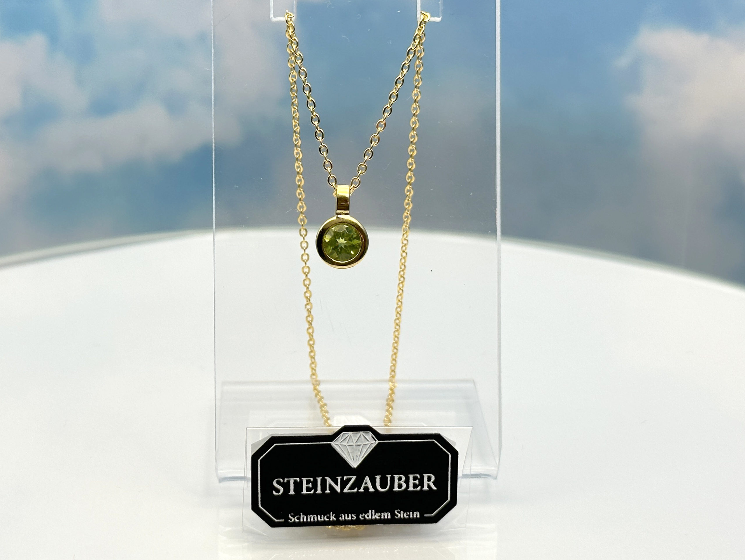 Peridot Anhänger Gold
