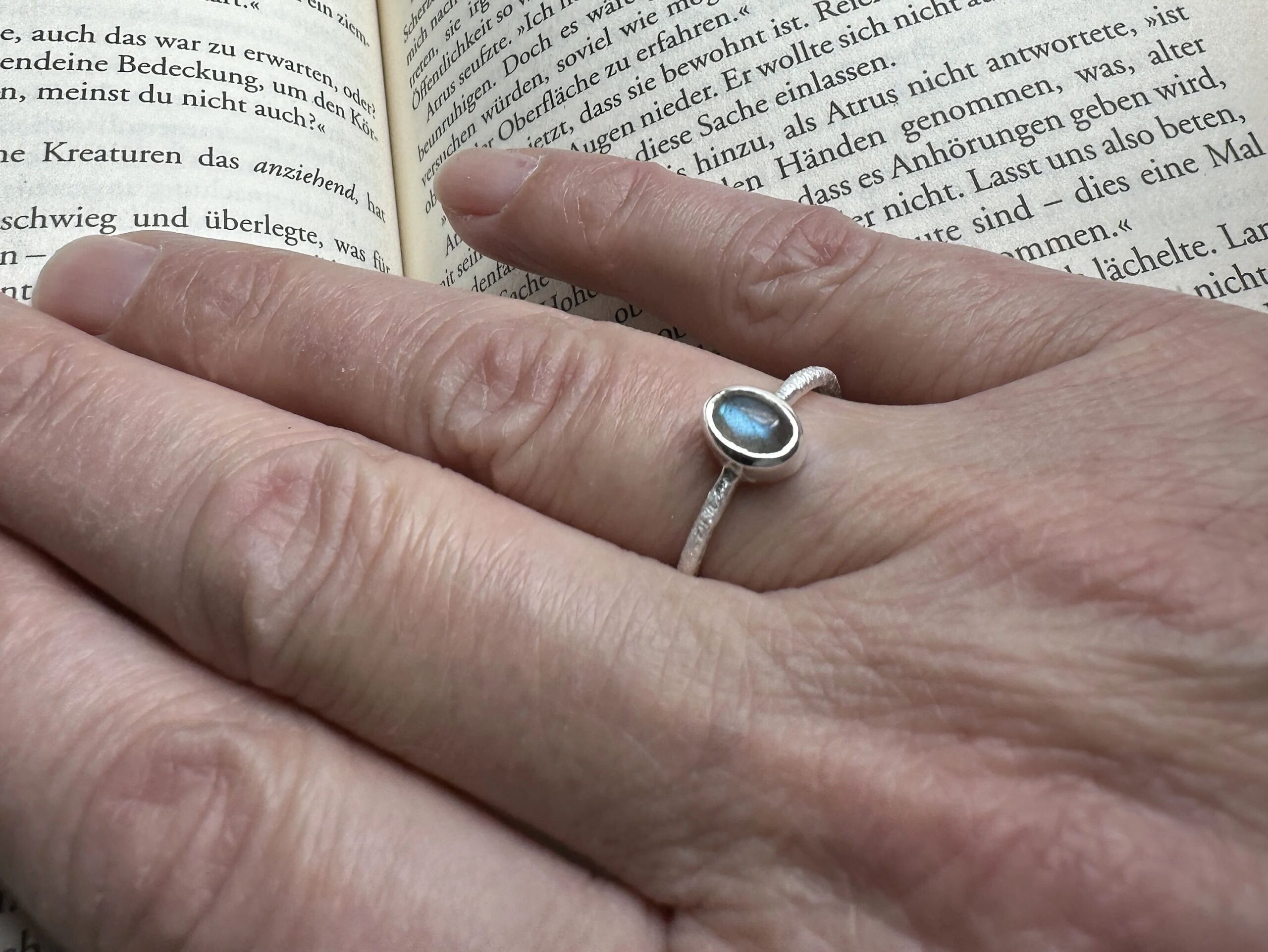 Ring Labradorit Sterlingsilber