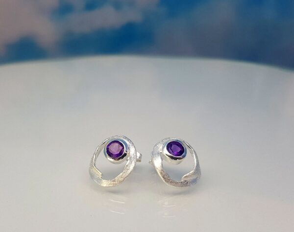 Ohrringe Amethyst 925 Silber