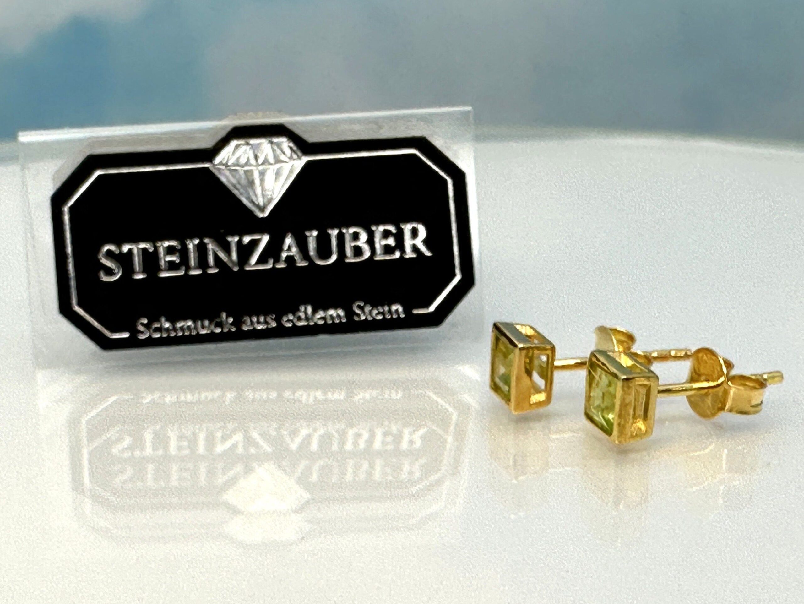 Ohrringe Peridot Gold