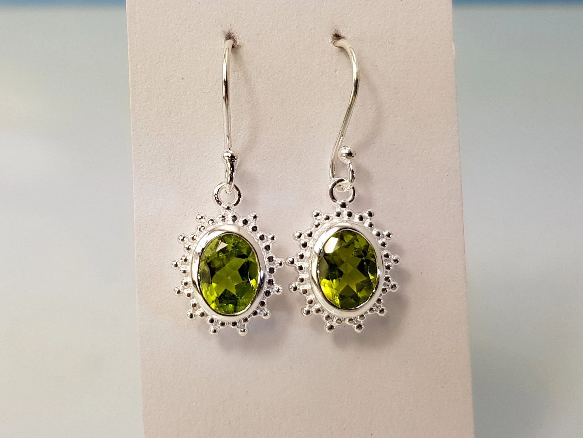 Ohrringe Peridot 925 Silber