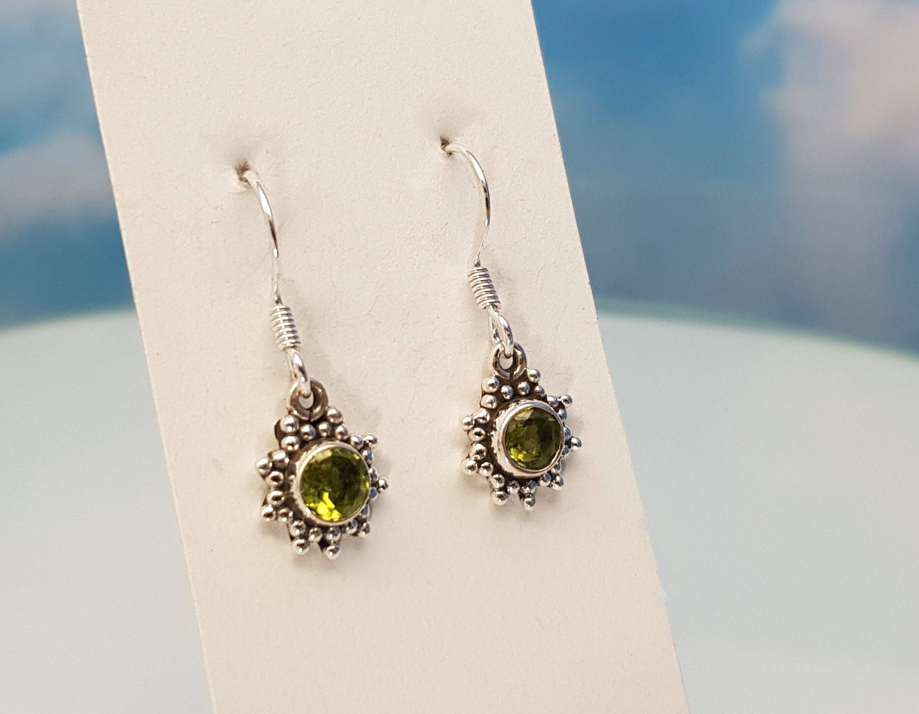 Ohrringe Peridot 925 Silber