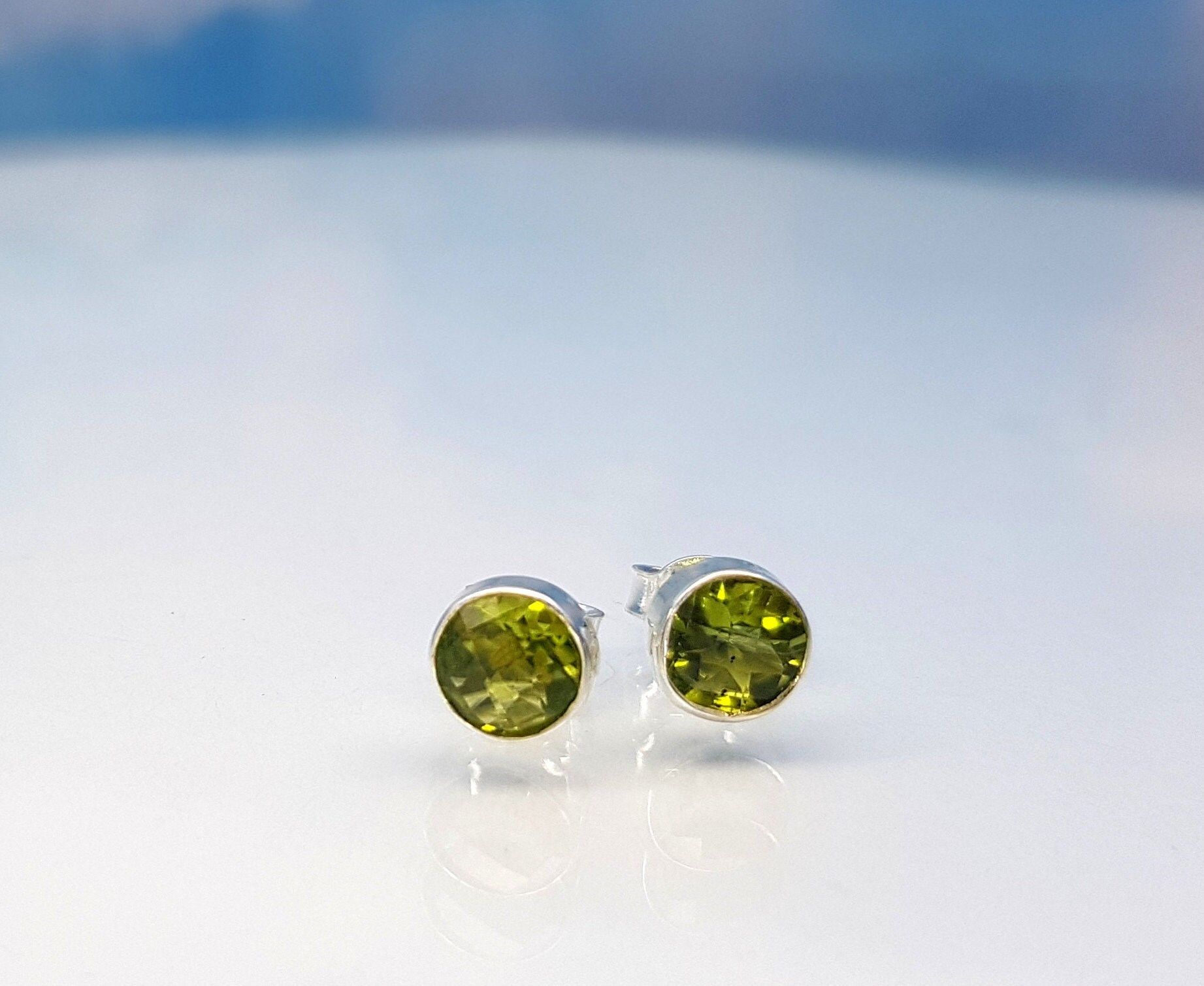 Ohrringe Peridot 925 Silber