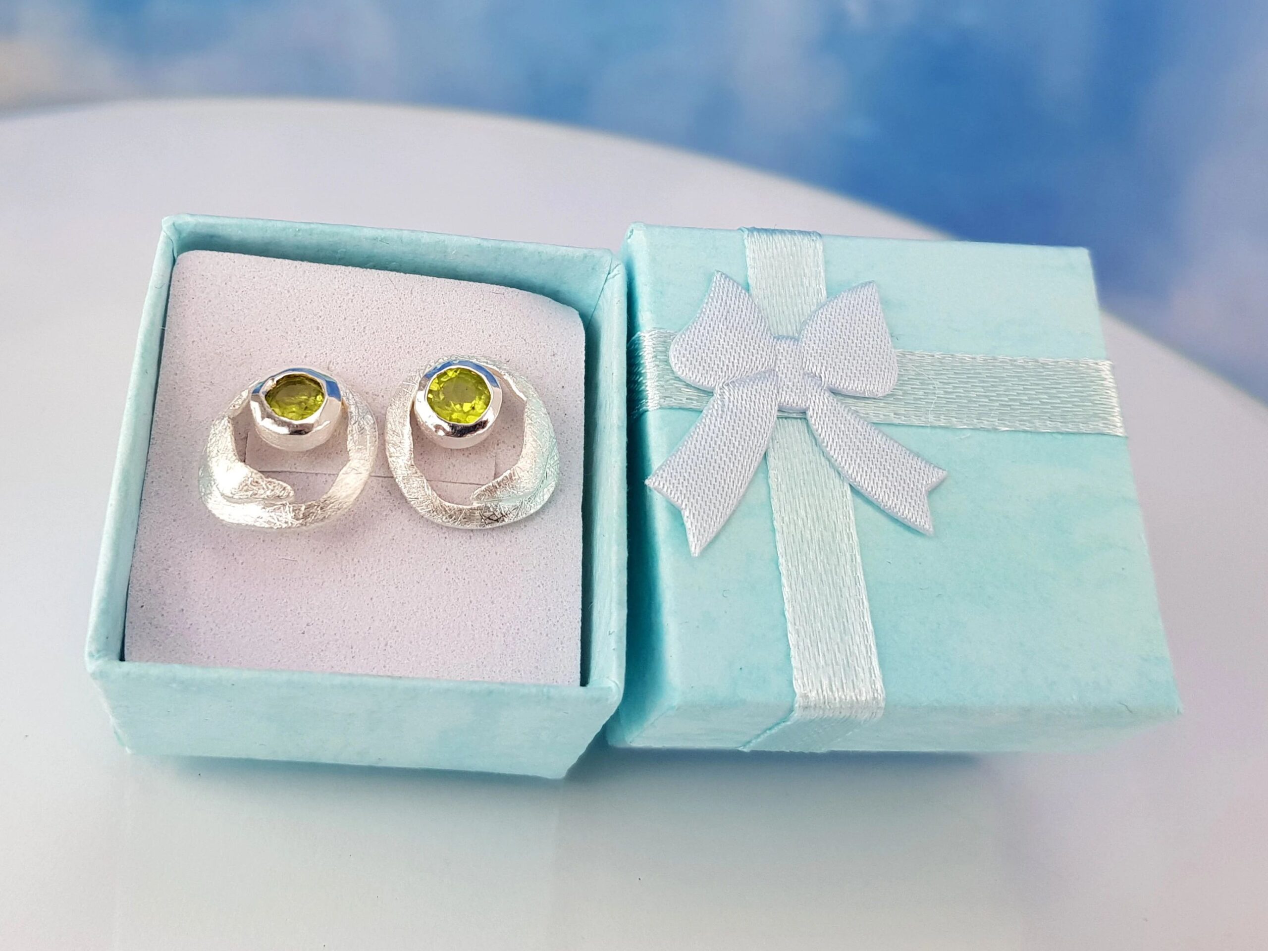 Ohrringe Peridot 925 Silber