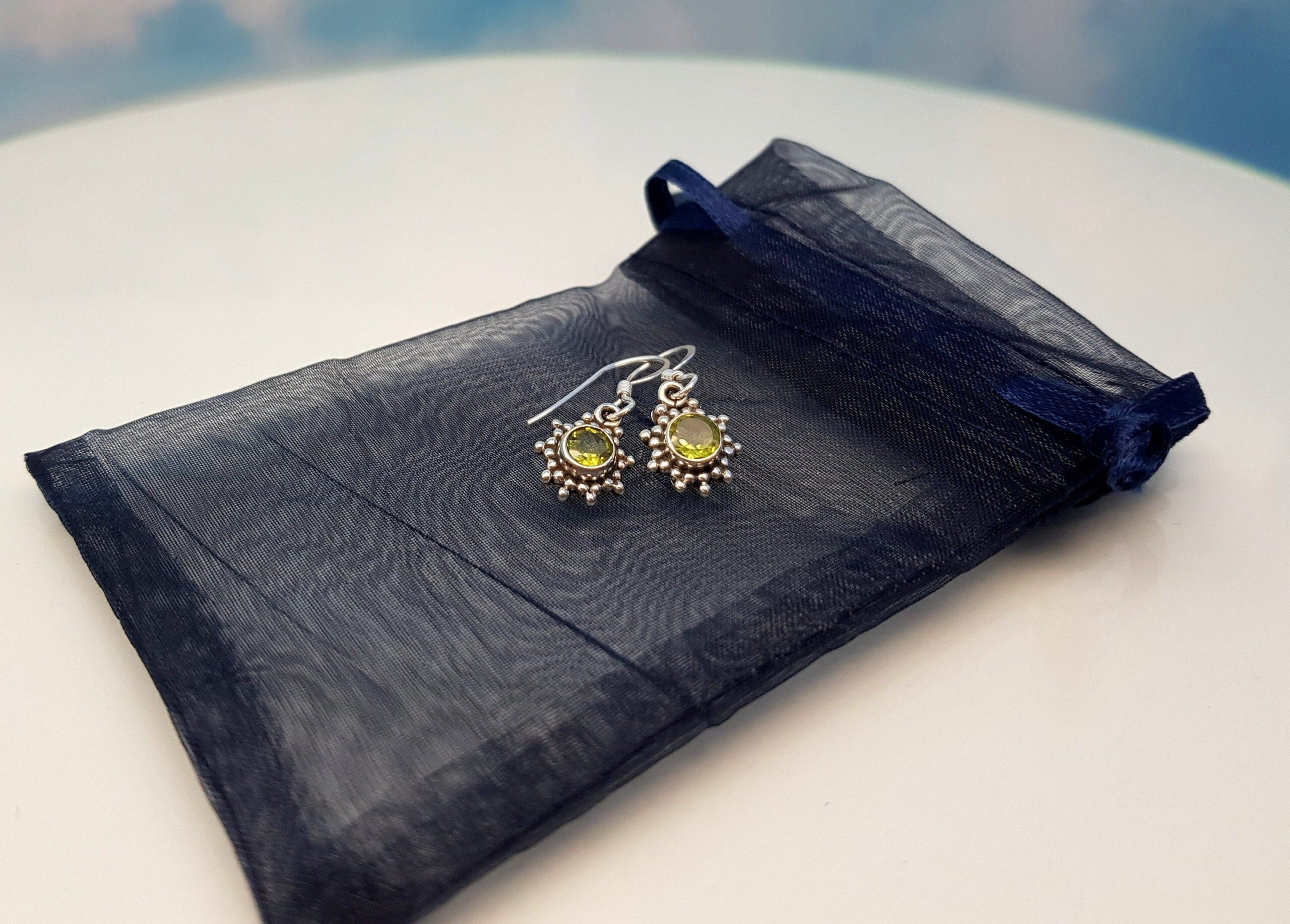Ohrringe Peridot 925 Silber