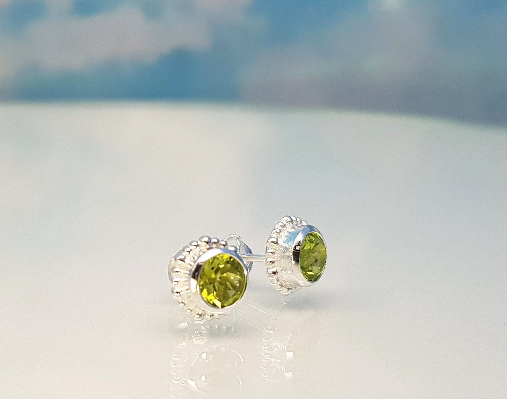 Ohrringe Peridot 925 Silber