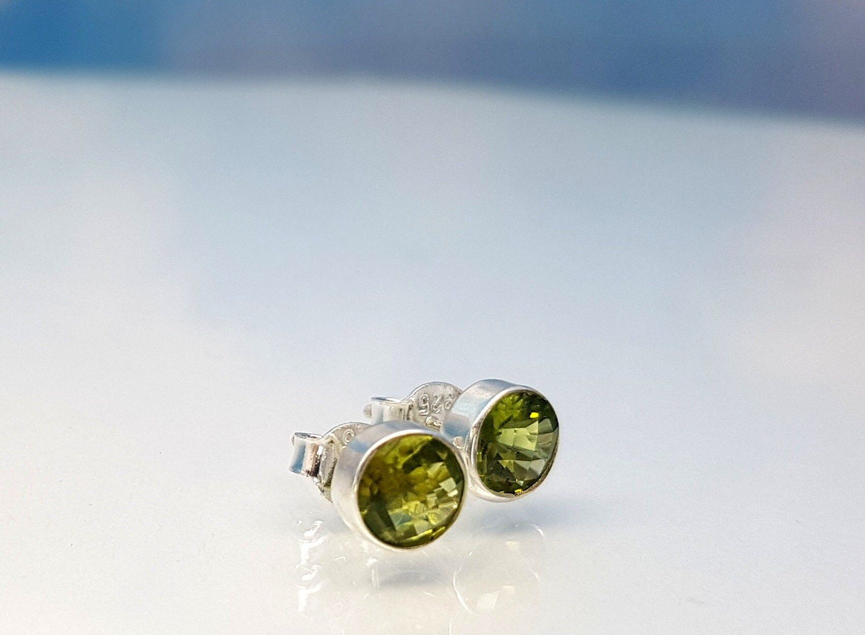 Ohrringe Peridot 925 Silber