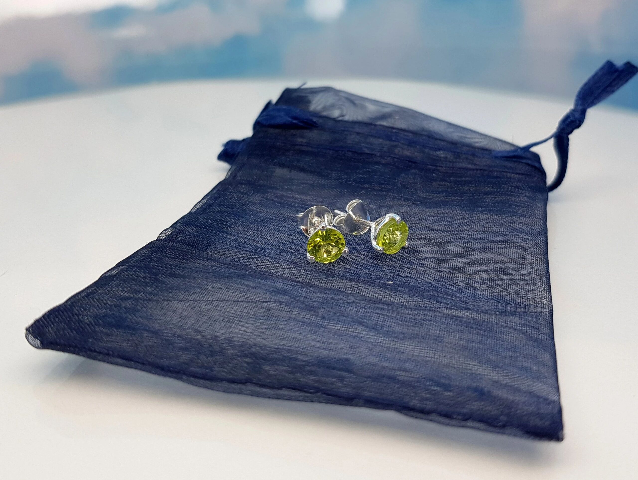 Ohrringe Peridot 925 Silber