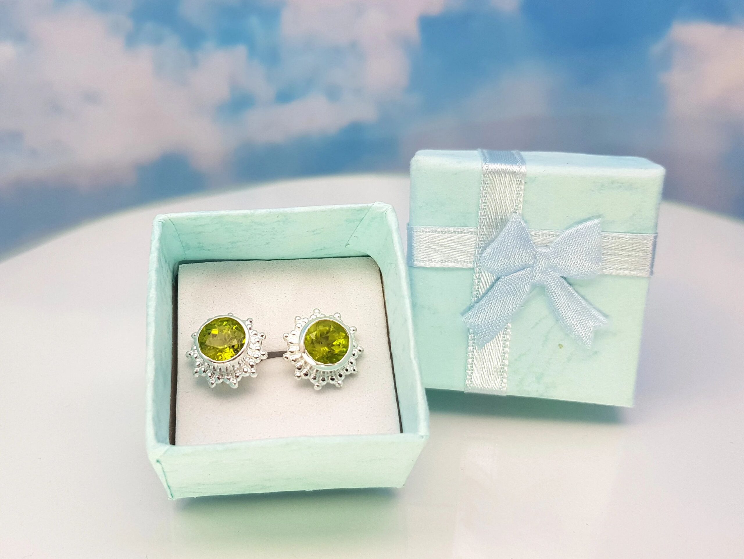 Ohrringe Peridot 925 Silber