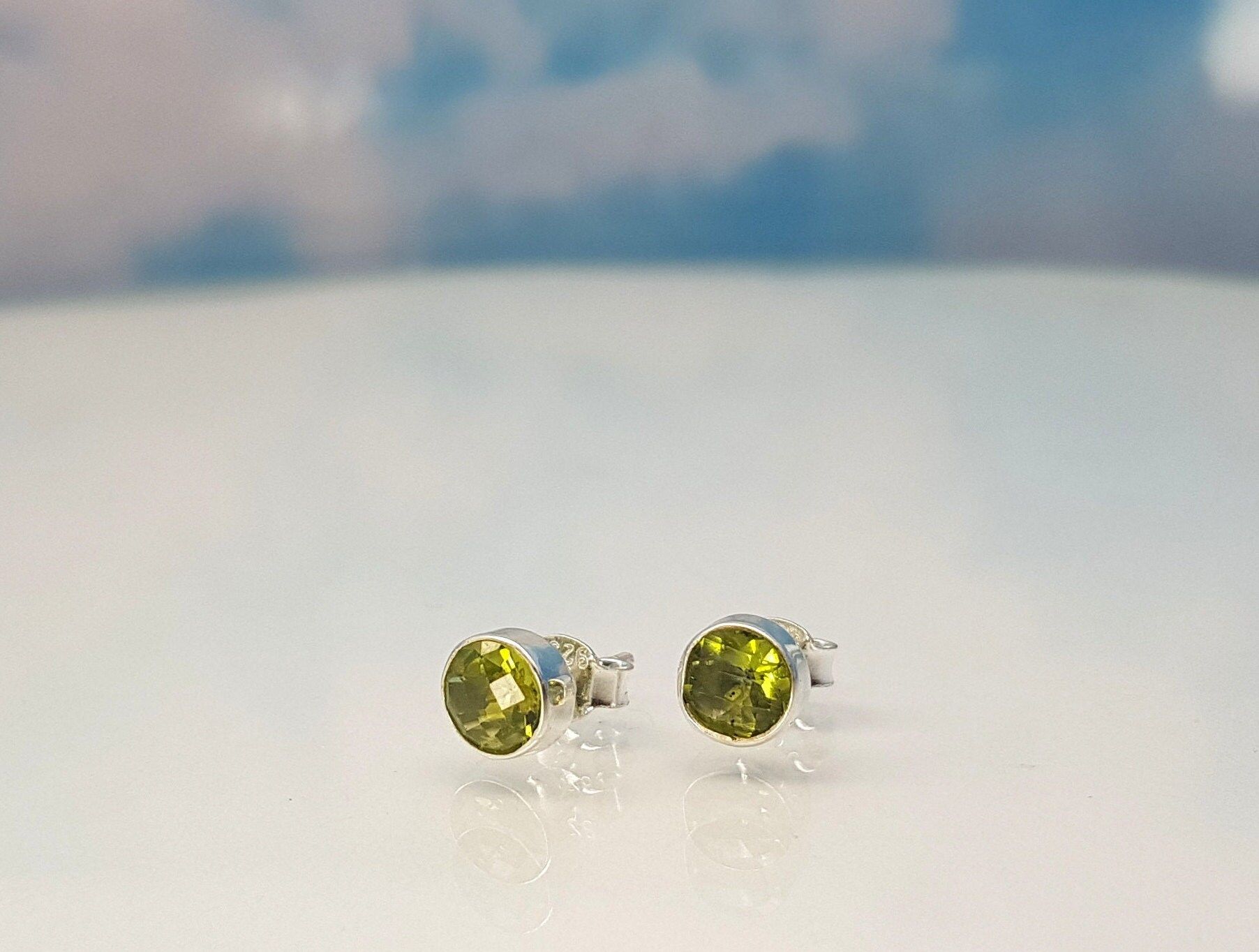 Ohrringe Peridot 925 Silber