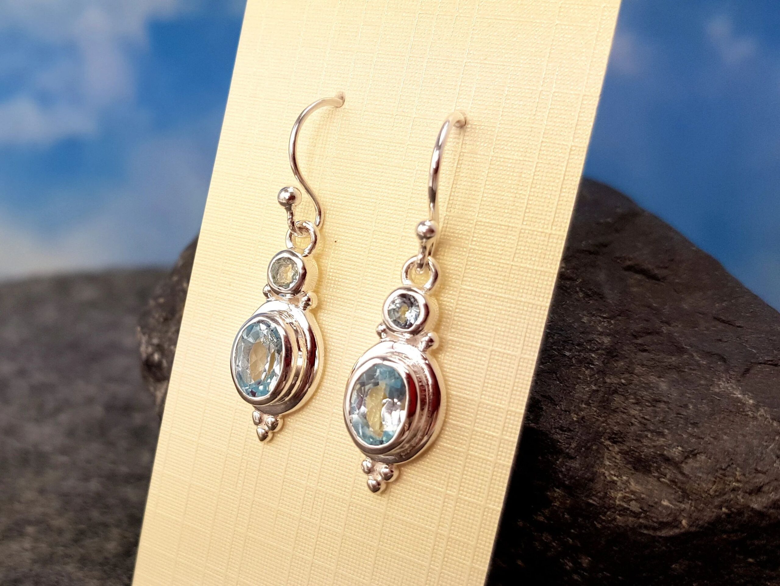 Ohrringe Topas 925 Silber