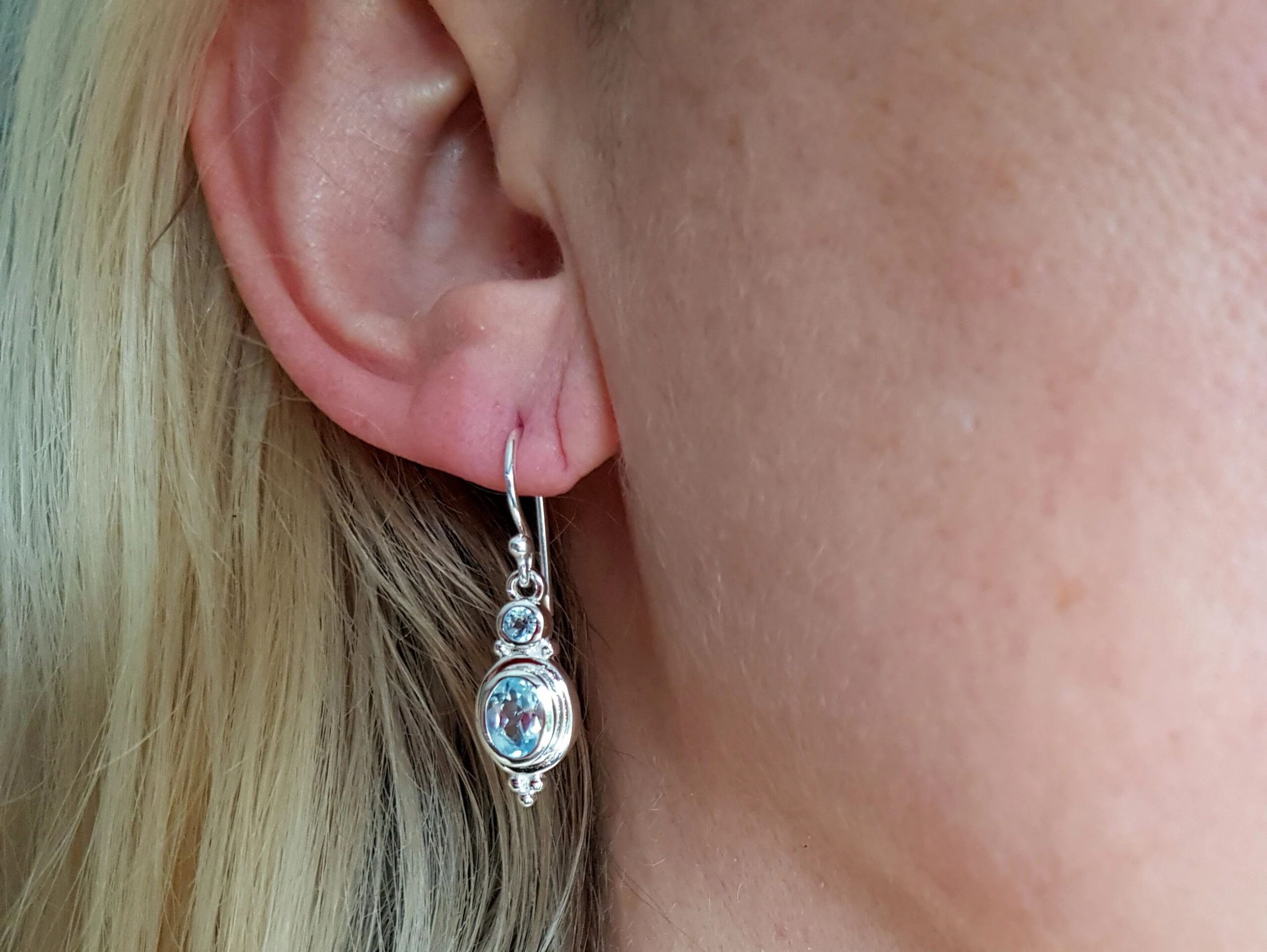 Ohrringe Topas 925 Silber
